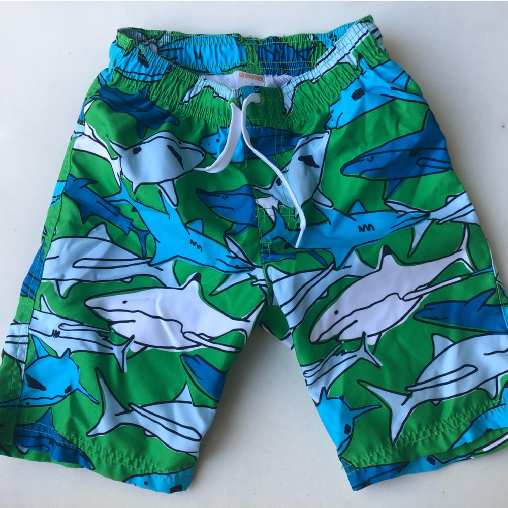 Shark swim trunks